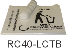 Recycling Trash Bags Eco-Friendly Plastic Bags Waste Recycling Environment Friendly 30 Gallon Bag 40 Gallon Bag High Quality Black Clear